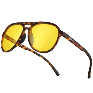 Sports Night Vision Aviator Glasses  · Yellow Horizon JF119