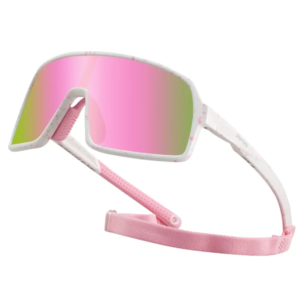 Cute Kids Sports Wraparound Sunglasses · Pink JF279