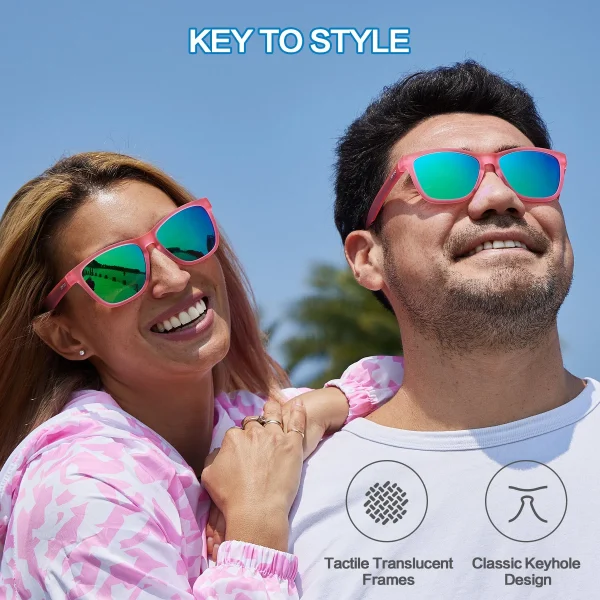 Cute Running Square Sunglasses · Raspberry Crush JF219 - Image 2