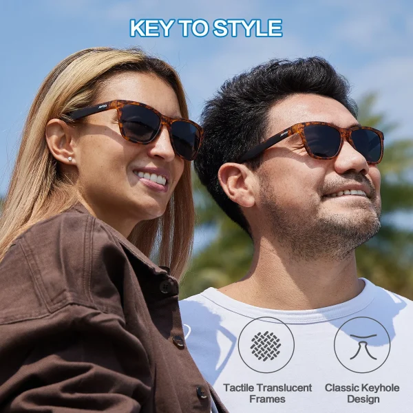 Retro Square Running Sunglasses · Nutty Expresso JF219 - Image 2