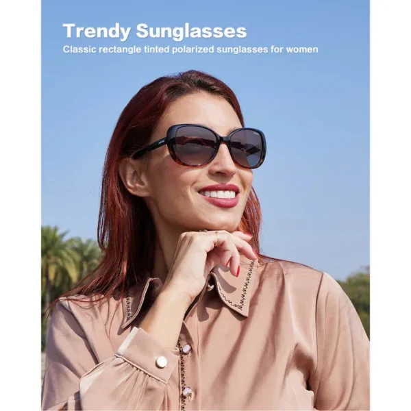 Classic Square Sunglasses · Black Coffee JF179 - Image 2