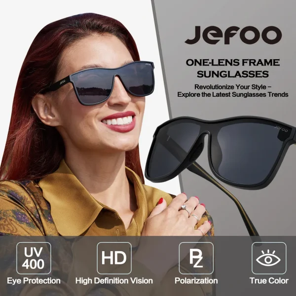 Sports One-Lens Sunglasses · Dark Knight JF189 - Image 5