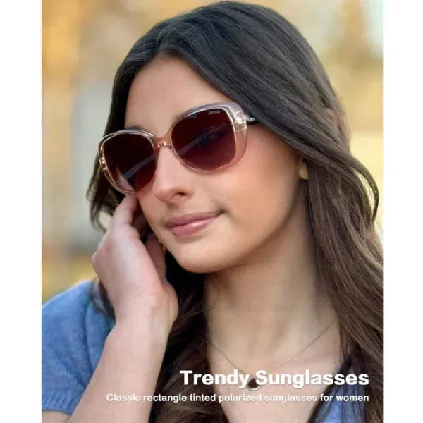 Stylish Square Sunglasses · Dusty Rose JF179 - Image 2