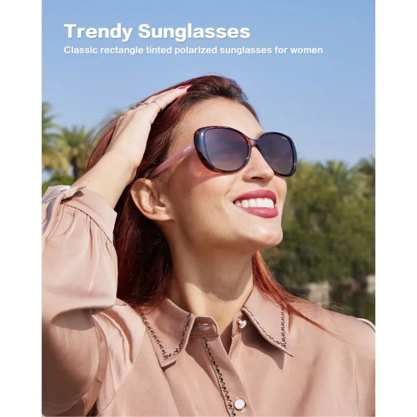 Women Square Sunglasses · Sunset Pink JF179 - Image 7
