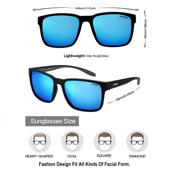 Classic Fishing Sunglasses · Blue Atlantic JF139 - Image 3