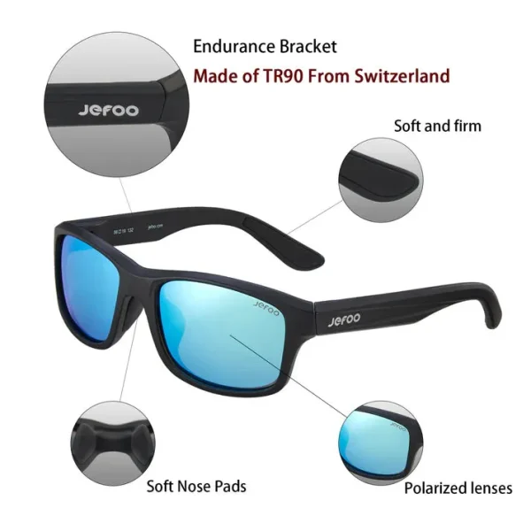 Fishing Floating Sunglasses · Ice Blue JF129 - Image 7