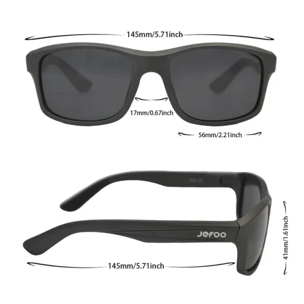 Modern Floating Sunglasses · Black JF129 - Image 6