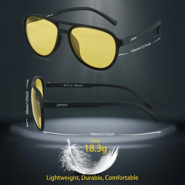 Aviator Night Vision Glasses For Driving · Night Focus JF119 - Image 4