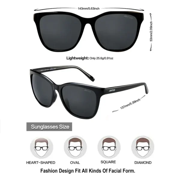 Cat Eye Sunglasses For Women And Men · Night Theater JF169 - Image 3