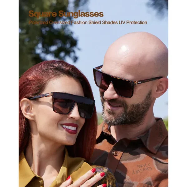 Fashion Flat Top Sunglasses · Rough Winds JF159 - Image 2