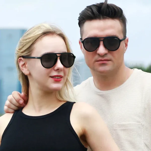 Sports Aviator Sunglasses · Black JF119 - Image 2