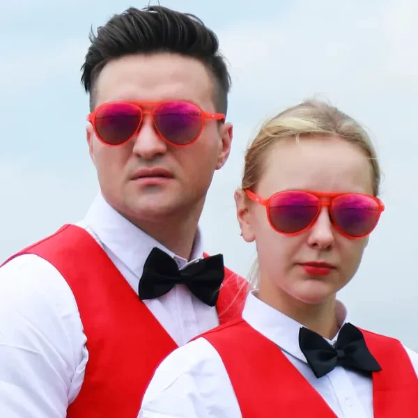 Women Aviator Sunglasses · Red JF119 - Image 2