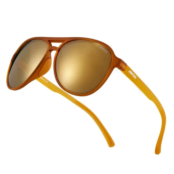 Fashionable Aviator Sunglasses · Yellow Amber JF119