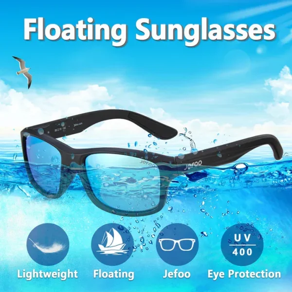 Fishing Floating Sunglasses · Ice Blue JF129 - Image 3