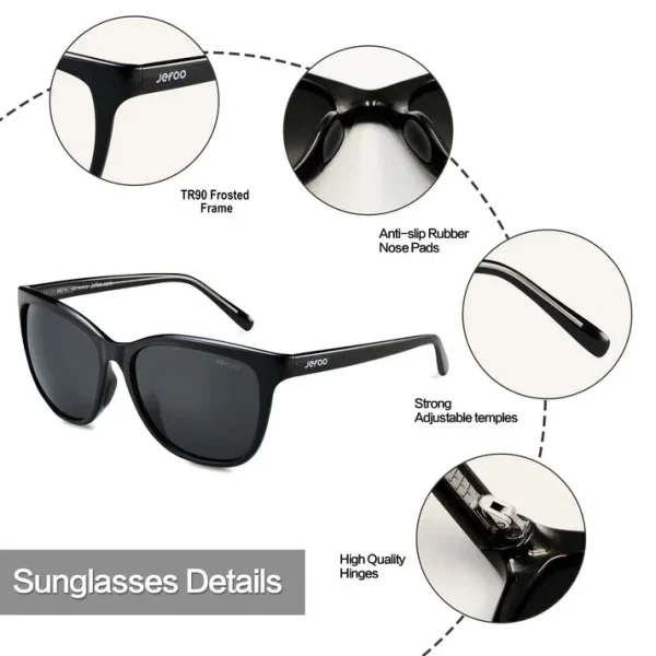 Cat Eye Sunglasses For Women And Men · Night Theater JF169 - Image 4
