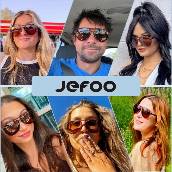 Classic Aviator Sunglasses · Tortoise JF119 - Image 5