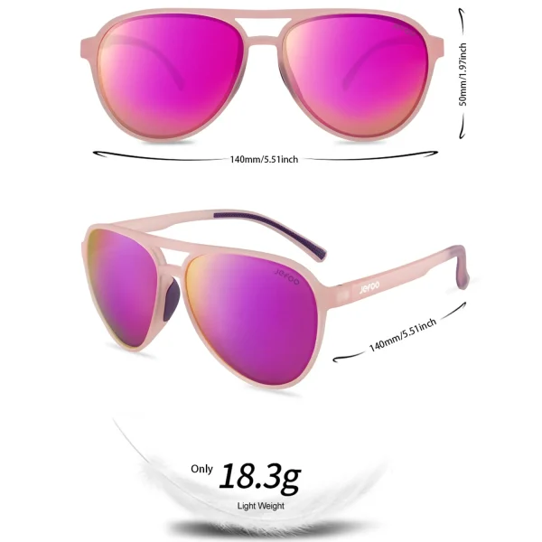 Cute Aviator Sunglasses · Barbie Pink JF119 - Image 3
