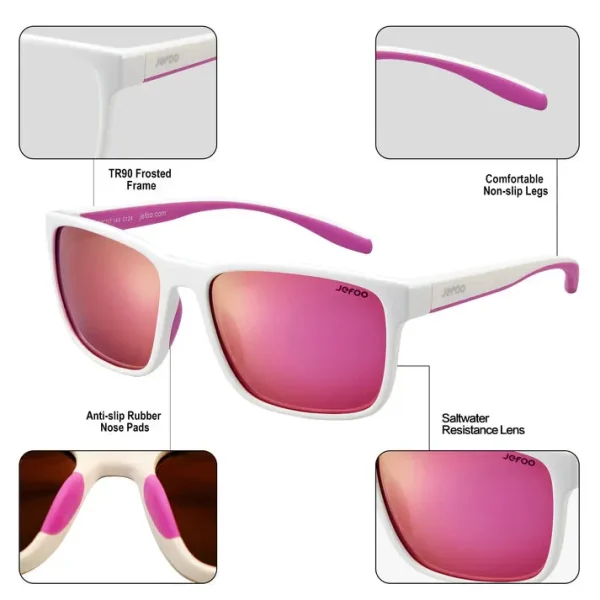 Cute Fishing Sunglasses · Pearl Pink JF139 - Image 3