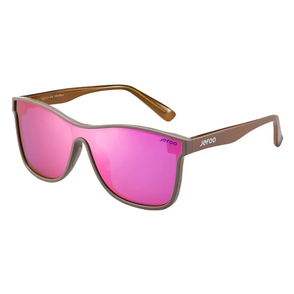 Cute One-Lens Sunglasses · Aurora Pink JF189 - Image 3