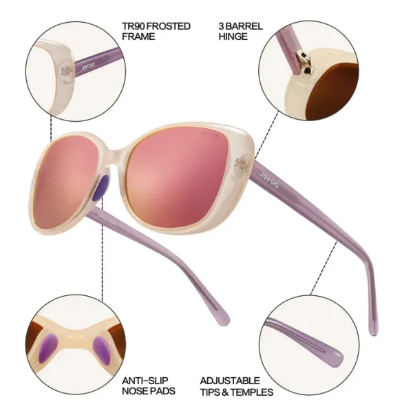 Cute Square Sunglasses · Summer Grape JF179 - Image 4