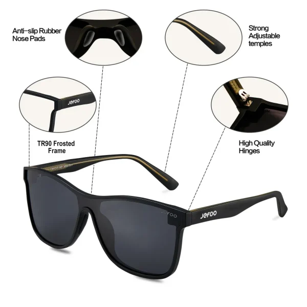 Sports One-Lens Sunglasses · Dark Knight JF189 - Image 4