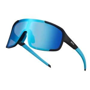 Non Polarized Cycling Wrap Around Sunglasses · Blue Nebula JF259
