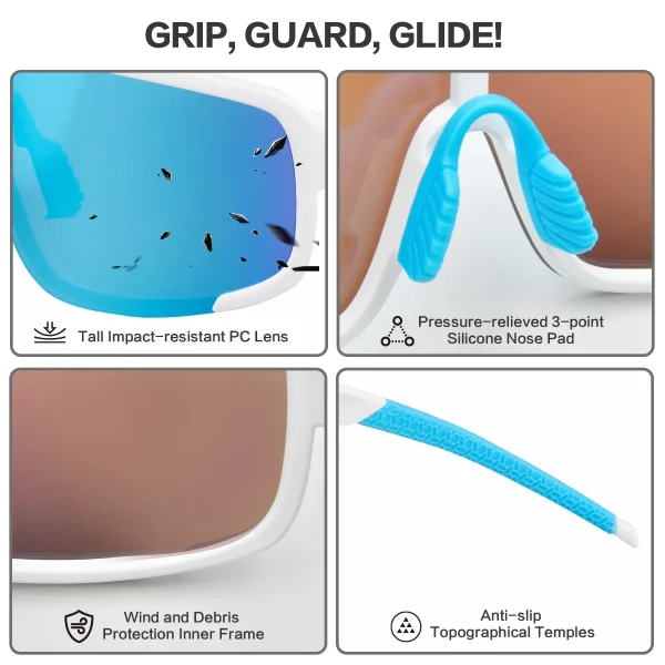 Wrap Around Baseball Sunglasses · Cloud Altas JF259 - Image 3
