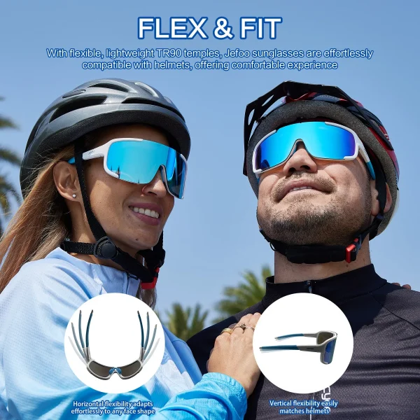 Wrap Around Baseball Sunglasses · Cloud Altas JF259 - Image 2