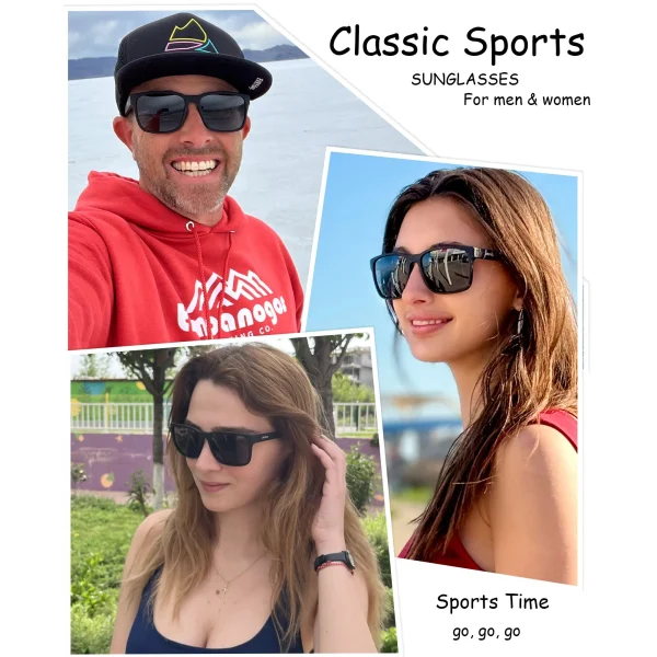 Fishing Sunglasses For Men And Women · Matte Black JF139 - Image 7