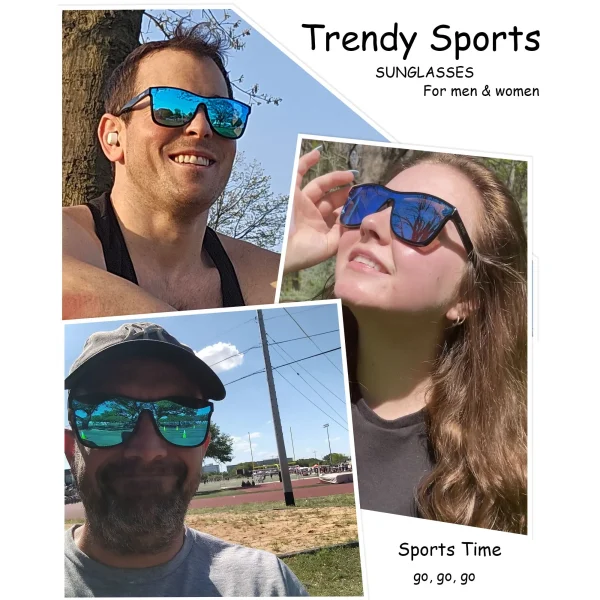 Cool One-Lens Sunglasses · Glacier Blue JF189 - Image 7