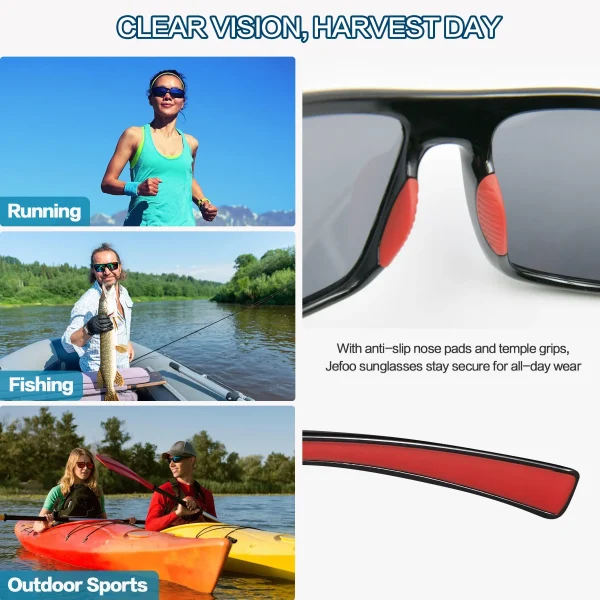 Water Sports Floating Sunglasses · Black Reef JF239 - Image 6