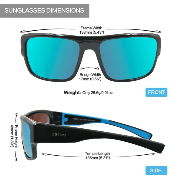 Classic Fishing Floating Sunglasses · Blue Breeze JF239 - Image 5