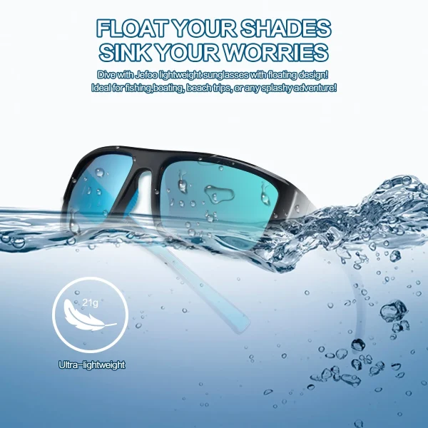 Classic Fishing Floating Sunglasses · Blue Breeze JF239 - Image 3