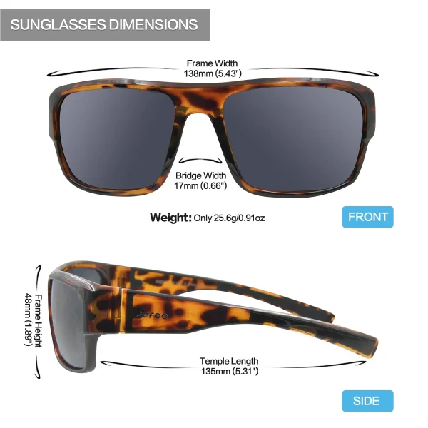 Kayaking Floating Sunglasses · Tortoise JF239 - Image 5
