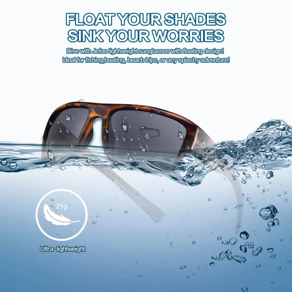 Kayaking Floating Sunglasses · Tortoise JF239 - Image 3