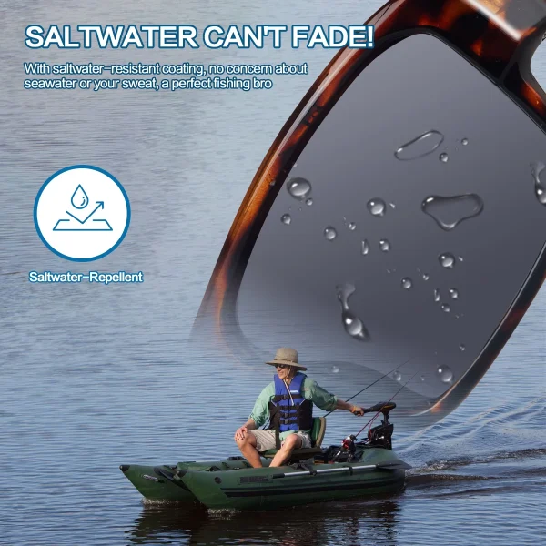 Kayaking Floating Sunglasses · Tortoise JF239 - Image 4