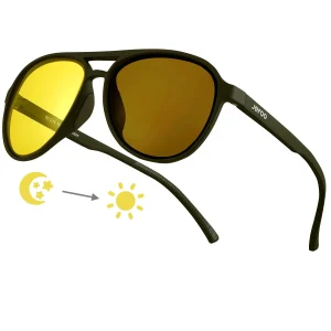 Photochromic Aviator Night Vision Glasses · Midnight City JF119