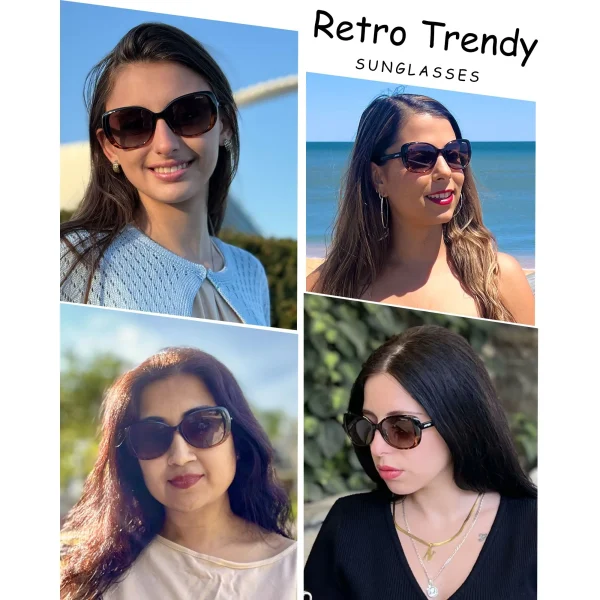 Classic Square Sunglasses · Black Coffee JF179 - Image 7