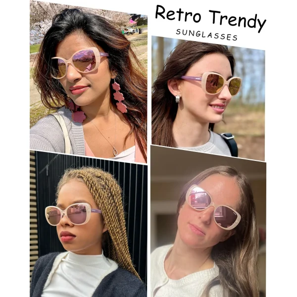 Cute Square Sunglasses · Summer Grape JF179 - Image 6