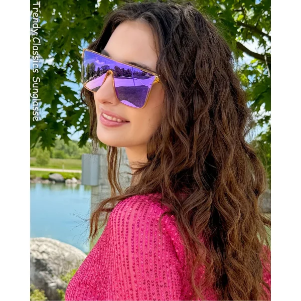 Square Flat Top Sunglasses · Glory Shines JF159 - Image 7