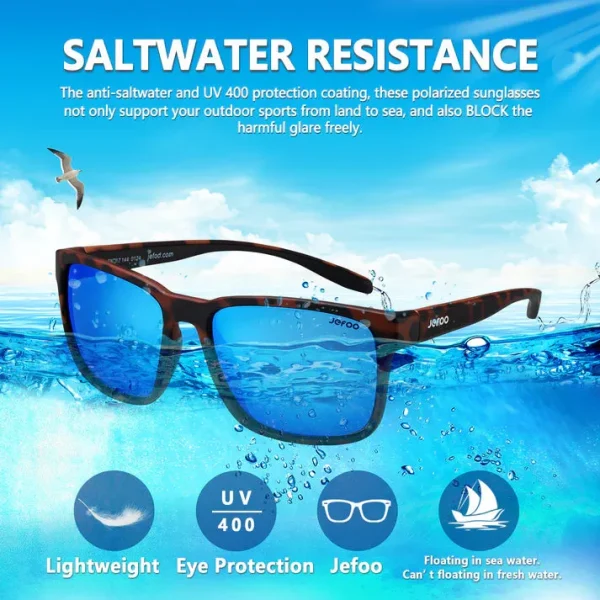 Retro Fishing Sunglasses · Blue Pacific JF139 - Image 6