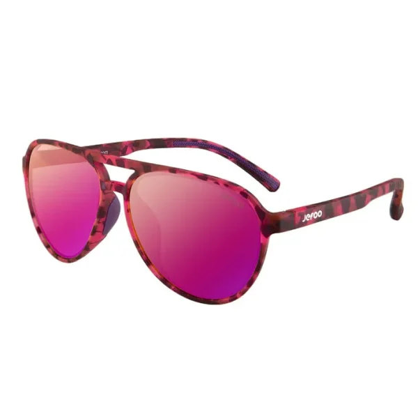 Stylish Aviator Sunglasses · Leopard Purple JF119 - Image 2