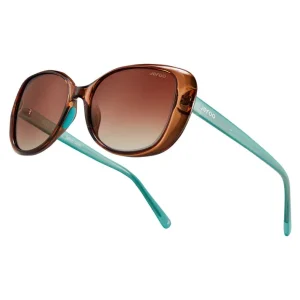 Trendy Square Sunglasses · Gradient Brown JF179