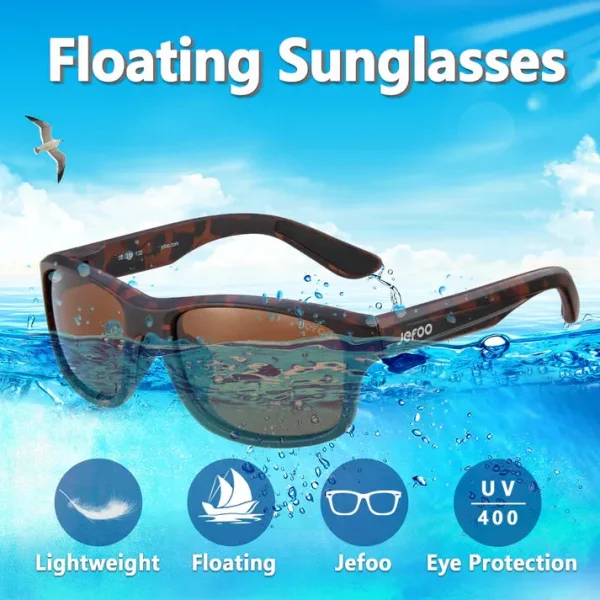 Water Sports Floating Sunglasses · Brown JF129 - Image 3