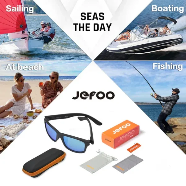 Fishing Floating Sunglasses · Ice Blue JF129 - Image 10